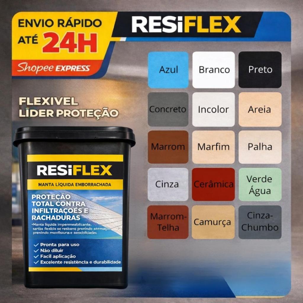 Super Tinta Borracha 18kg/3,6kg Líquida - Reboco Laje Paredes Super Proteção Impermeável Envio 24H em Oferta na Shopee