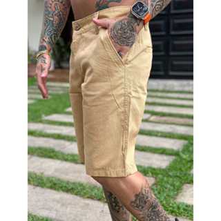 Bermuda de sarja Masculina DM algodão em Oferta na Shopee