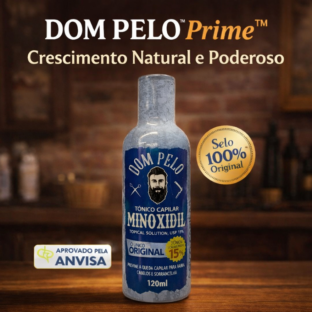 Tônico Capilar Dom Pelo Original Para Cabelo Barba e Sobrancelha Uso Masculino e Feminino em Oferta na Shopee