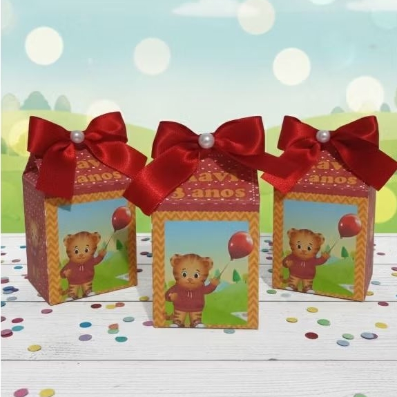 CAIXA MILK DANIEL TIGRE | Lembrancinhas de aniversário | Mimos e caixinhas em Oferta na Shopee