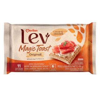 Torrada Lev Magic Toast Original Cereais Leve E Crocante Marilan 110g em Oferta na Shopee