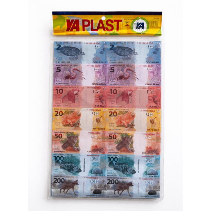 Cartela Dinheirinho de Brincar 56 Notas 🧾 | Jogo, Festa, Lembrancinha, Educativo