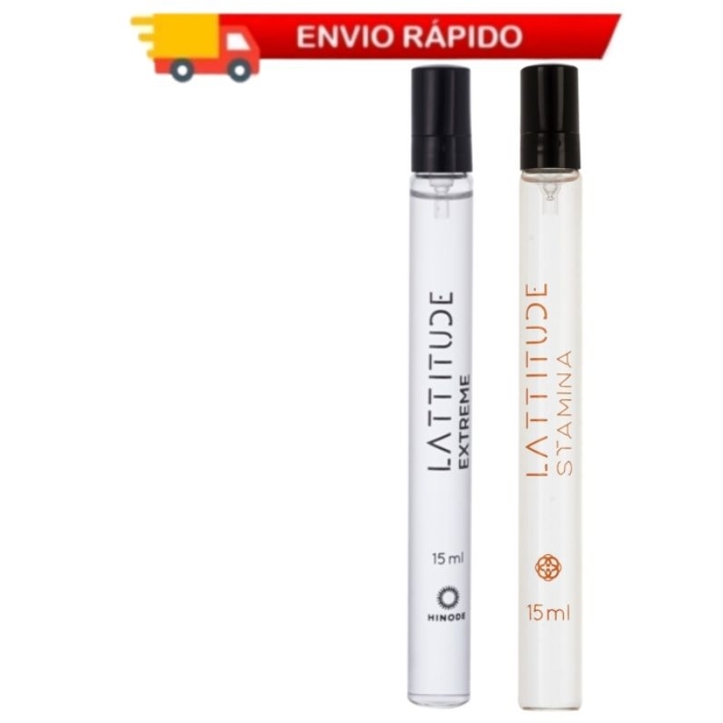 Kit 2 Pocket 15ml Perfume Lattitude Stamina + Extreme Masculino Hinode