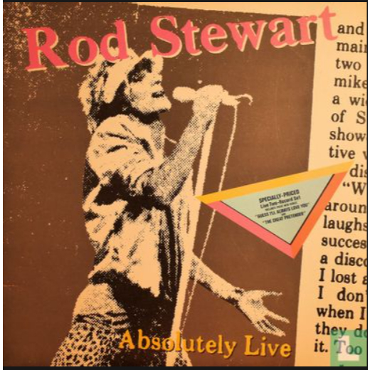 DISCO DE VINIL Duplo Rod Stewart - Absolutely Live (1982) - Edição Original Nacional