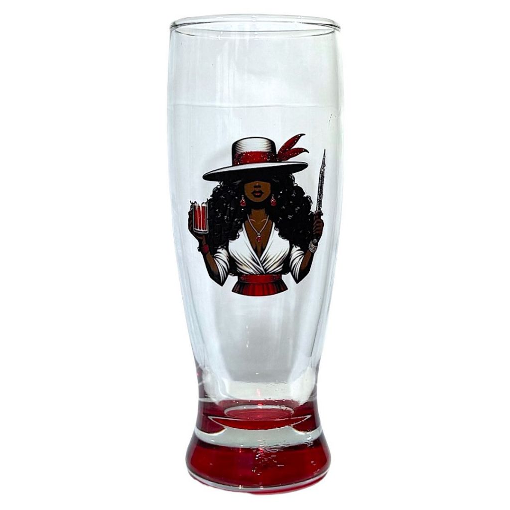 Capo Maria Navalha Tulipa Fundo Vermelho Taça Luxo Malandra Vermelho POMBA GIRA