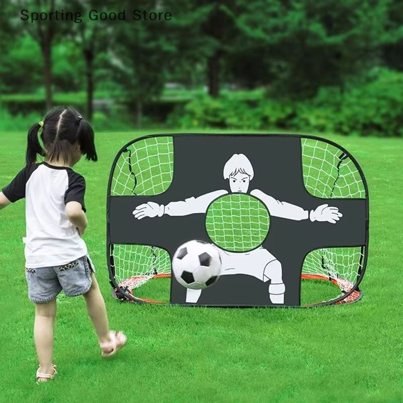 Rede De Futebol Infantil Dobrável Gol Duplo Portátil Criança