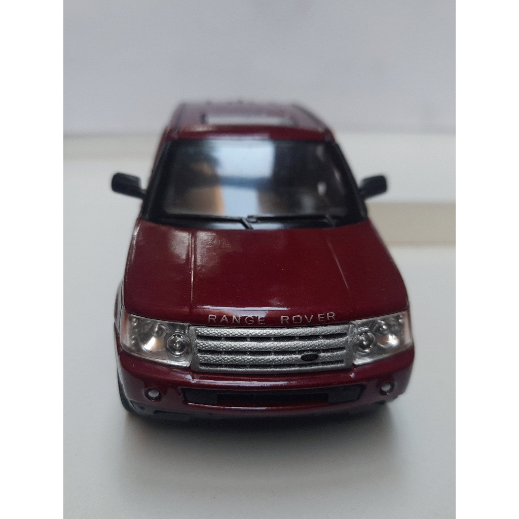 Miniatura Land Rover Range Rover Sport Vinho 1:38 Kinsmart Metal e Fricção.