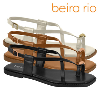 Sandália de Dedo Feminina Beira Rio Rasteirinha Fivela Transpasse Rasteira Flat Confortável Original em Oferta na Shopee