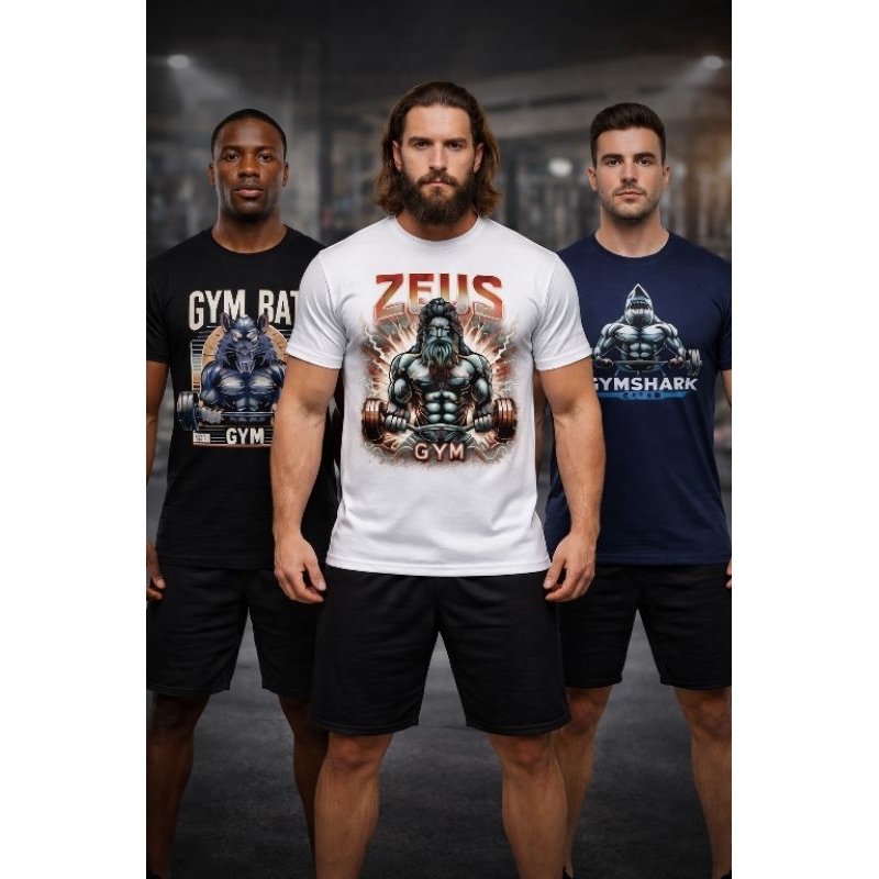 Camiseta Masculina Monsters Gym Fitness Estampa Academia tamanho G