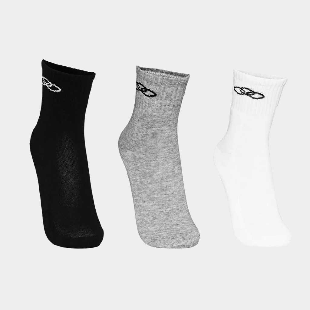 Meia Feminina Olympikus Kit 3 Pares Cano Medio 81921 em Oferta na Shopee