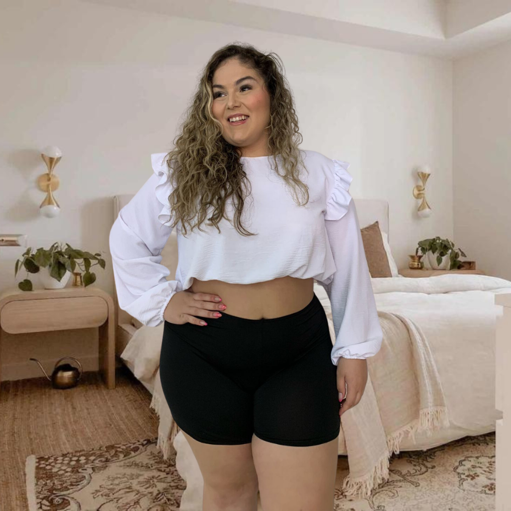 6 Short PLUS SIZE Bermuda Segunda Pele Anagua 48 ao 50 Tamanho Grande Para Usar Por Baixo de Roupa Vestido Saia