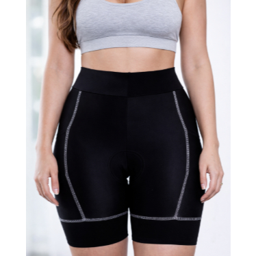Bermuda Ciclismo Feminina Bike Mtb Speed Forro Densidade D90 c/ bolos laterais Proteção UV