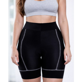 Bermuda Ciclismo Feminina Bike Mtb Speed Forro Densidade D90 c/ bolos laterais Proteção UV