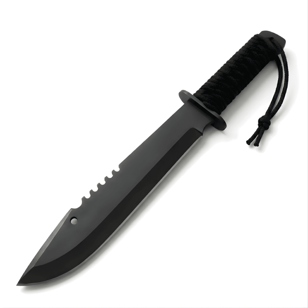 Facão Militar Extremamente Afiado Resistente Camping Roça Com Bainha (Área de corte: 30cm)