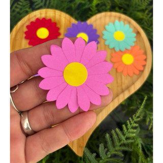 Flores Primaveril de Papel - 5cm | Decoração de Festa Jardim Encantado
