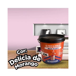 Tinta Parede Delícia de Morango Acrílica 3,6L Fosca Antimofo Interior em Oferta na Shopee