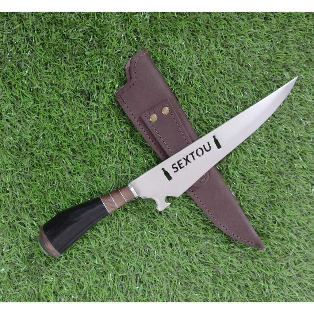 Faca Artesanal 9"  de Churrasco SEXTOU | inox 420