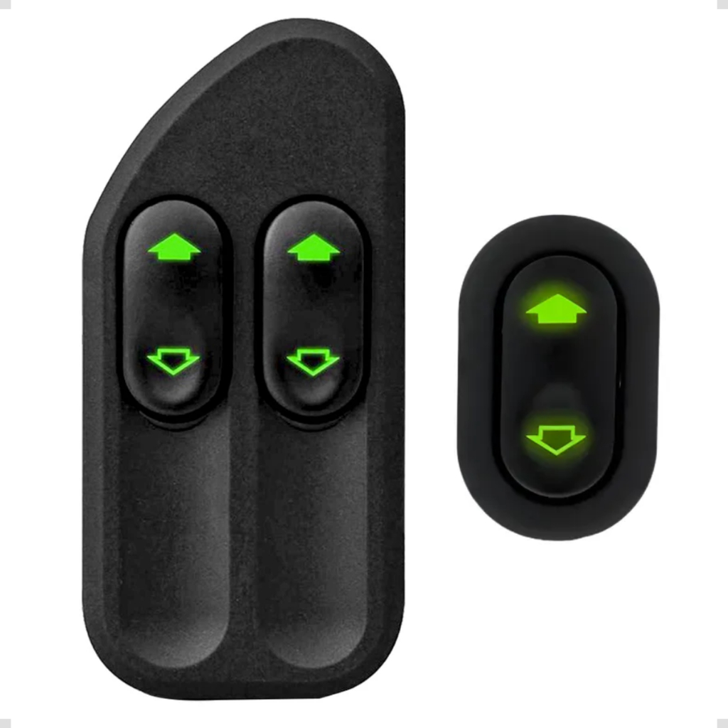 Par Botão - Interruptor - Vidro Elétrico - Fiesta Dianteiro - Automóvel - Carro Par Botão - Interruptor - Vidro Elétrico - Fiesta Dianteiro - Automóvel - Carro