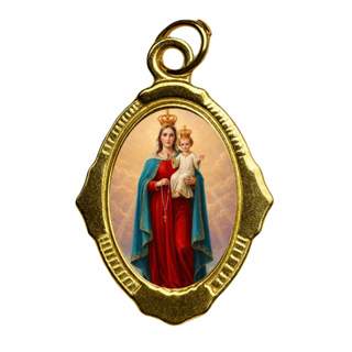 100 Medalhas Nossa do Senhora Rosario - Católico Resinadas – Para Terços Escapulários, Lembrancinhas, Artesanato Revenda em Oferta na Shopee