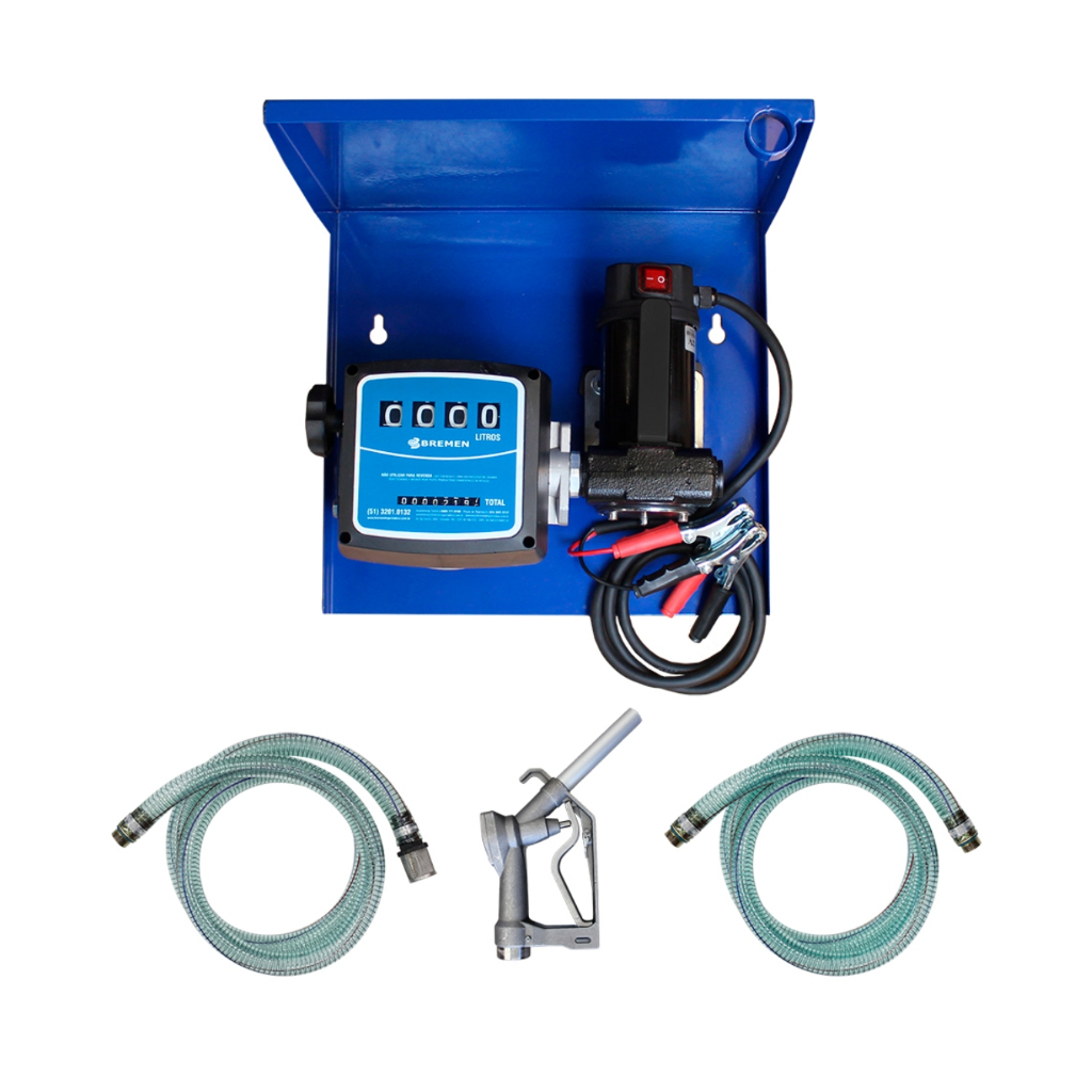 Bomba Transferência Diesel 12V Bremen 40L/min Kit Abastecimento Óleo Bomba Combustível Alta Vazão
