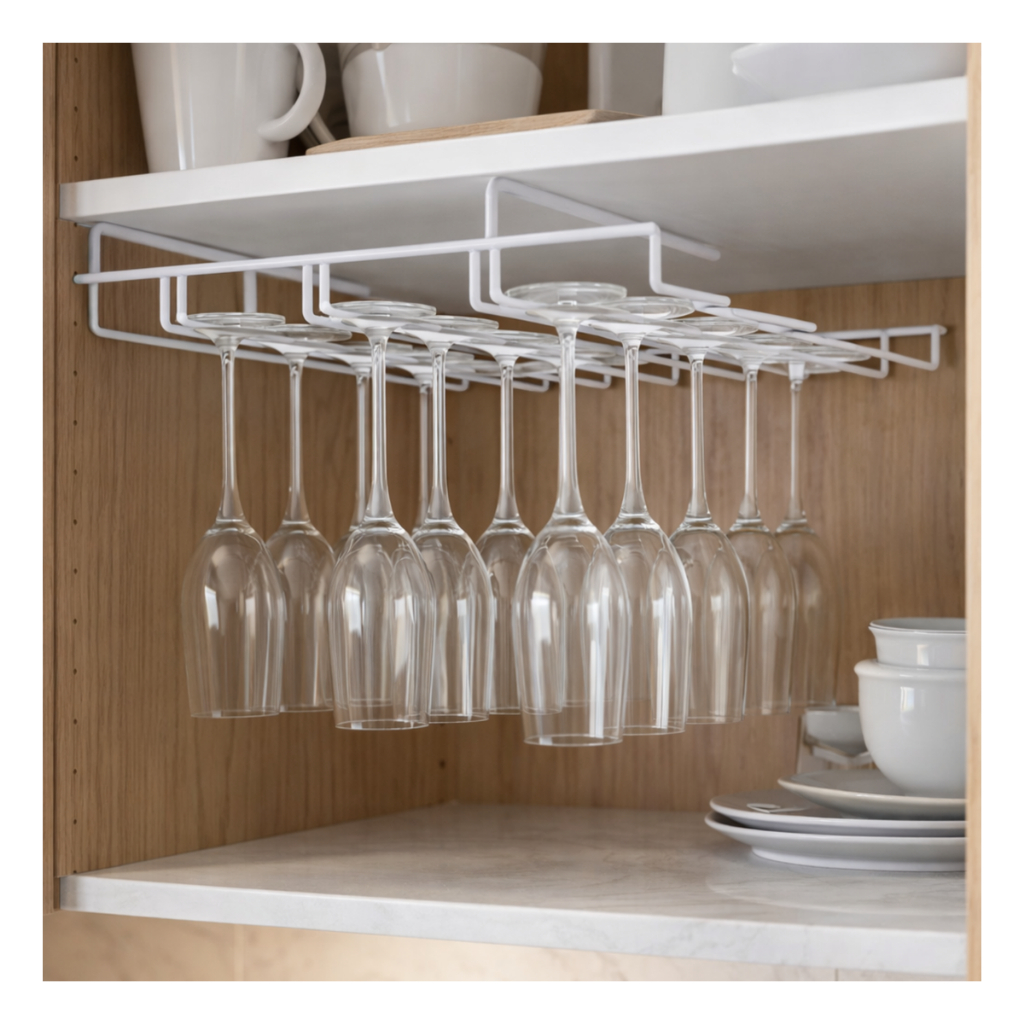 Suporte Móvel Suspenso Armário Porta 12 Taças Organizador Prateleira Copos Armario Cozinha Casa em Oferta na Shopee