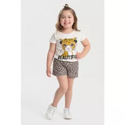 Conjunto Infantil Verão Feminino 2 ao 14 Anos Menina - Pronta Entrega Full