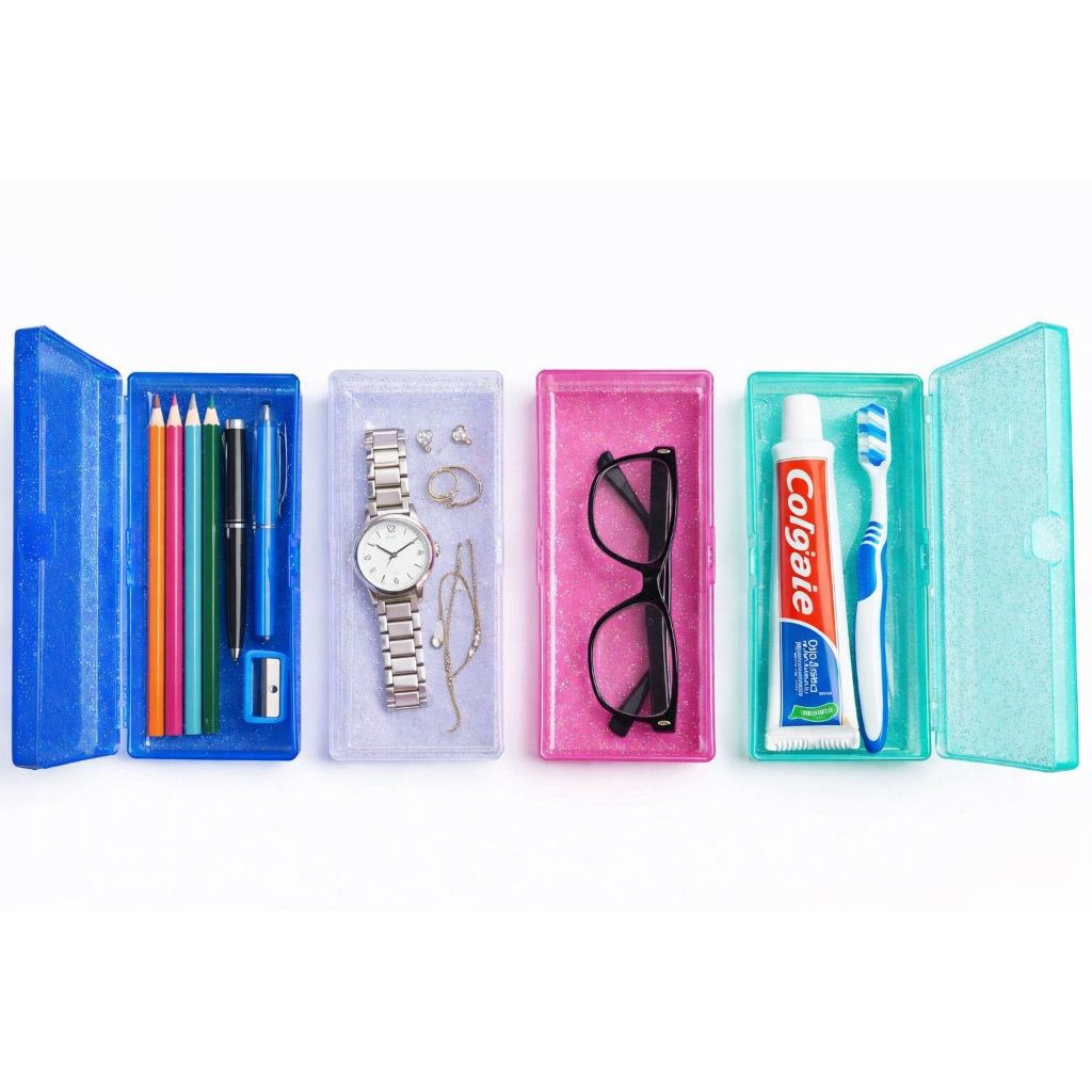 Estojo Multiuso - Porta escova de dente - porta lapis - porta joias - Organizador Porta Tudo safira