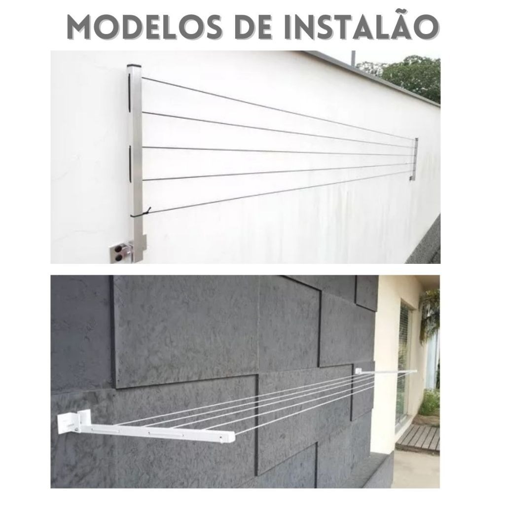 Varal Retratil Dobravel De Aluminio Nao Enferruja Apartamento