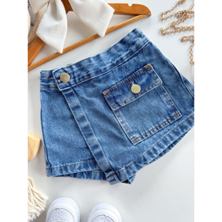 shorts  jeans menina/shorts infantil/short menina/roupa infantil em Oferta na Shopee