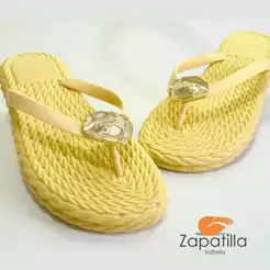 Chinelo Feminino Trançado tipo corda Leve macio e Lindo