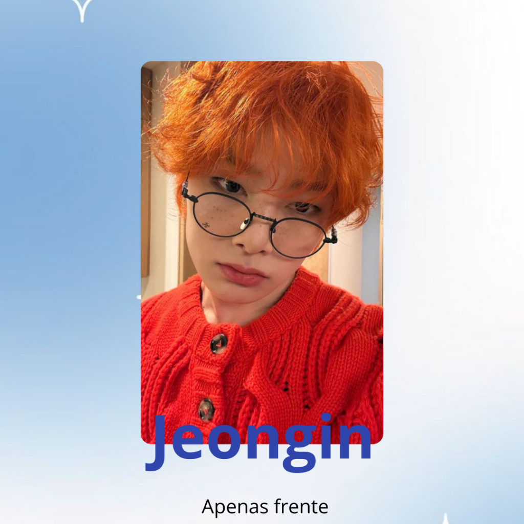 Photocard fanmade jeongin stray kids unitario em Oferta na Shopee