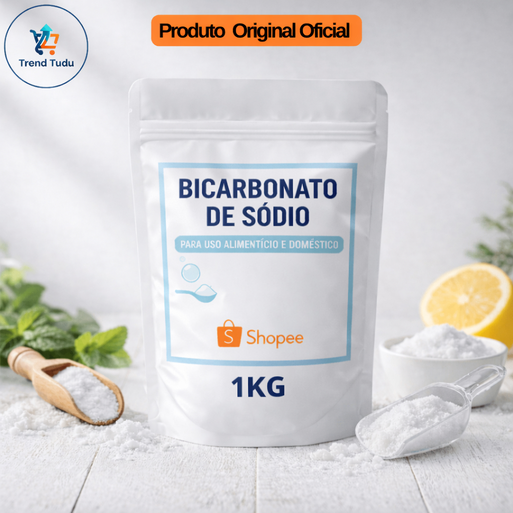 Bicarbonato De Sódio 100% Puro Alimentício E Limpeza 500g 1kg 2kg em Oferta na Shopee