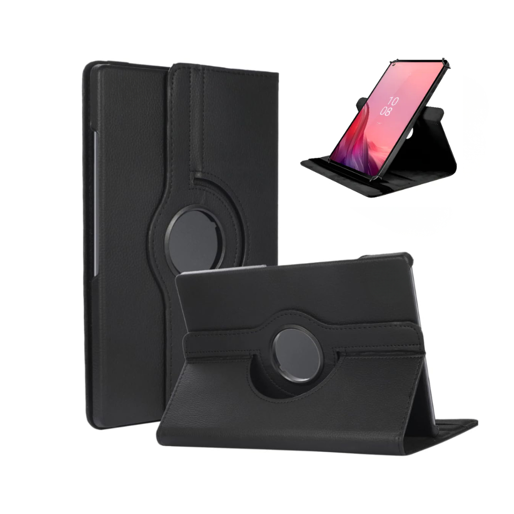 Capa Case Giratoria Para Lenovo Tab 10.1 2025 TB-311FU / ZAEH0151BR 10.1 Polegadas Universal