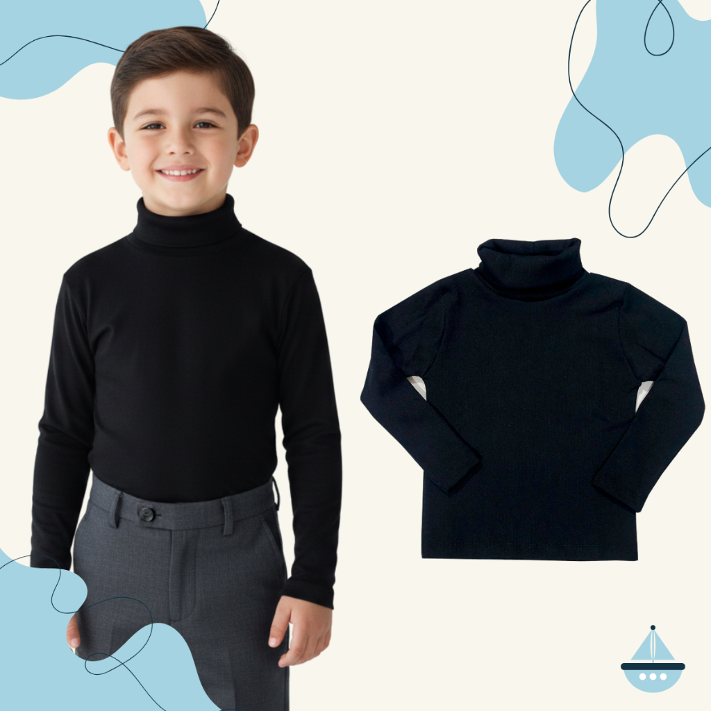 Blusa Cacharrel Juvenil Canelada Gola Alta Roupa Debaixo Escola Passeio Igreja Algodao Aniversario