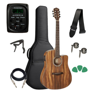 Kit Violão Elétrico Hofma Hmf280 Stnt Folk Capa Acessórios em Oferta na Shopee