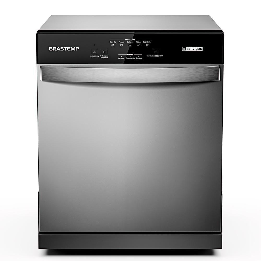 Lava Louças Brastemp 8 Serviços BLF08BS Cinza em Oferta na Shopee