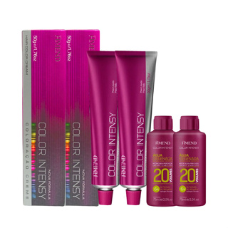 Kit Amend 2 Coloraçôes Color Intensy 50g + 2 Águas Oxigenadas de 20 Volumes 75ml em Oferta na Shopee