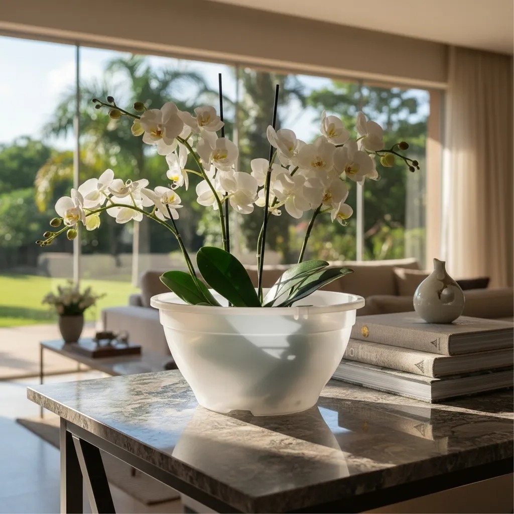 3 Vasos Para Orquídeas Cuia 25 de 3,3 Litros Transparente Plantas Flores em Oferta na Shopee