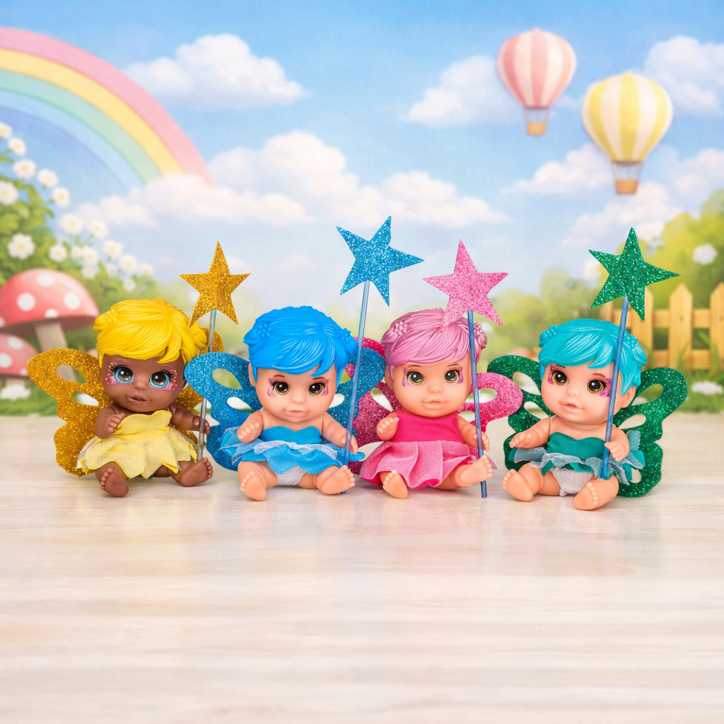 Boneca Fada Sortida Com Varinha Mágica Roupinhas Colorida Divertida Presente em Oferta na Shopee