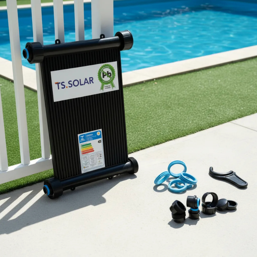 Kit 3 Placas Solar 5m TS Solar União Rosca – Aquece Piscina 6.000L 4,5m²