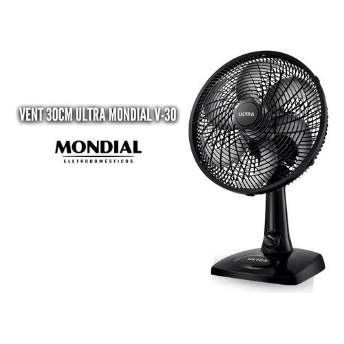 Ventilador 30cm Mondial Ultra 127V 50W  – 6 Hélices, Uso em Mesa ou Parede, Alto Desempenho e Baixo Ruído