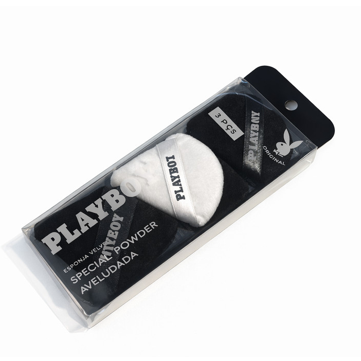 Kit 3 Esponjas Velvet Special Powder Aveludada- Playboy Beauty
