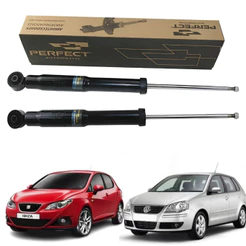 Par Amortecedor Traseiro Lado Direito Esquerdo Cordoba Ibiza Fox Polo Spacefox
