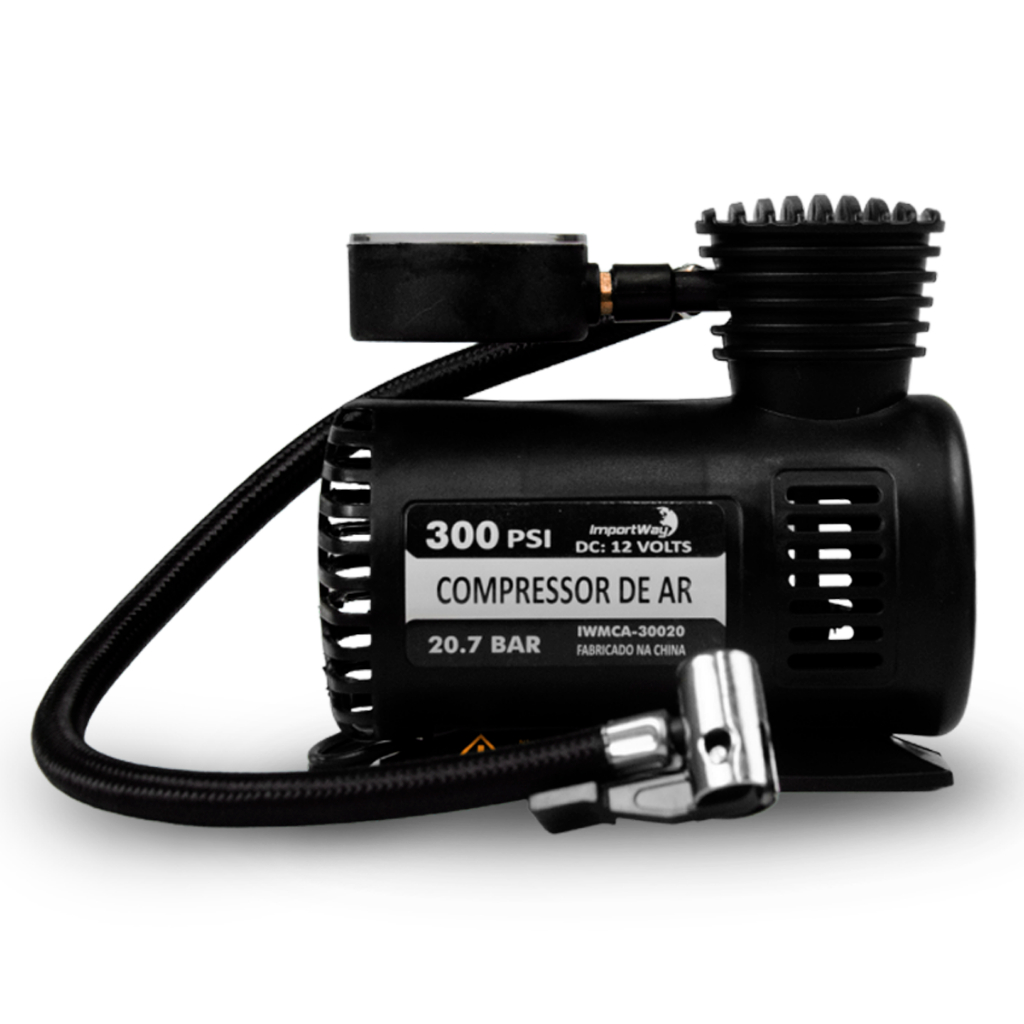 Mini Compressor Ar Automotivo Turbo 12v P/ Pneu Carro Moto Bicicleta Colchão Bola em Oferta na Shopee