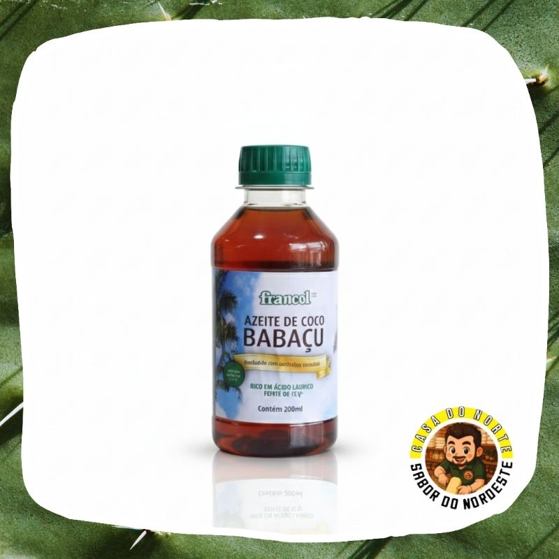 Azeite de coco babaçu 200 ml