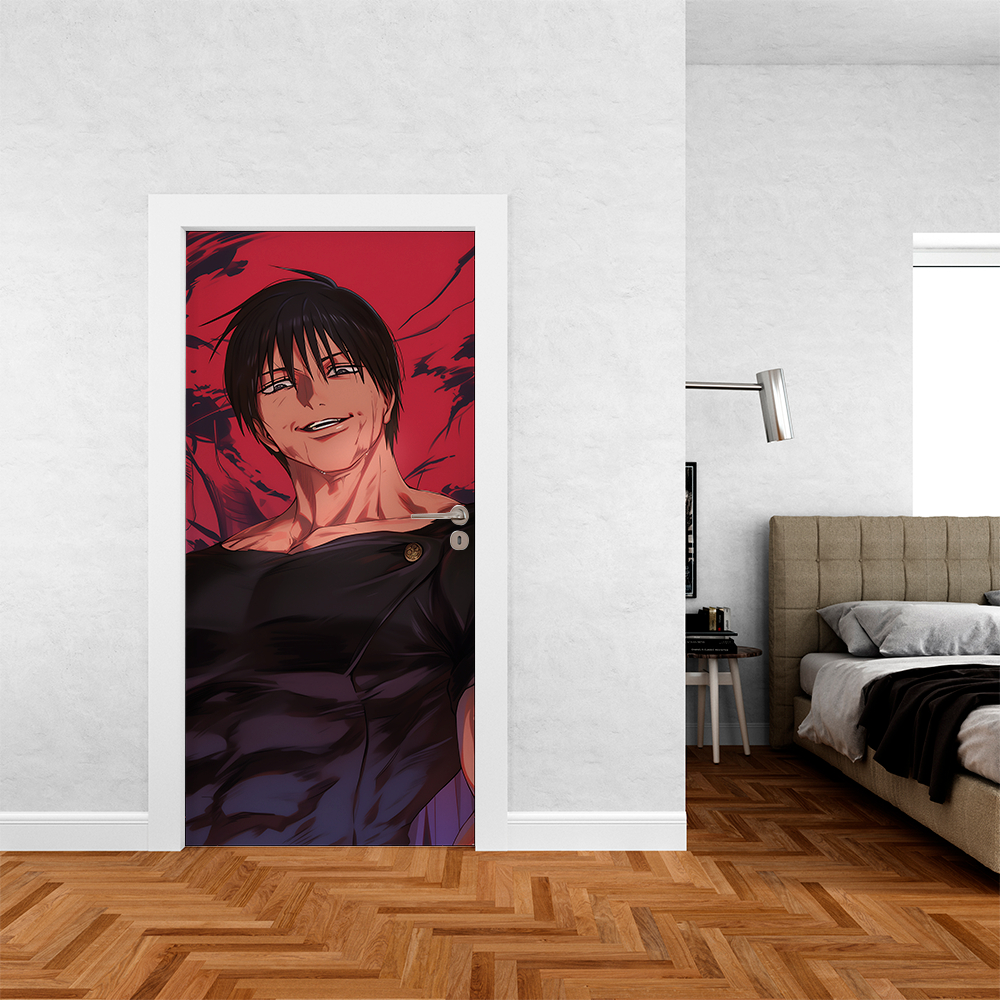 Capa De Porta Tecido Decoração 0,85 x 2,10 Veste Fácil Dmn Slr Animes Games Infantil Helanca Premium