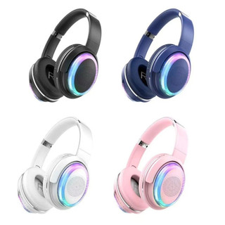 Fone de Ouvido Headset Bluetooth com Iluminação RGB Colorida -BT880 Estilo e Qualidade de Som!