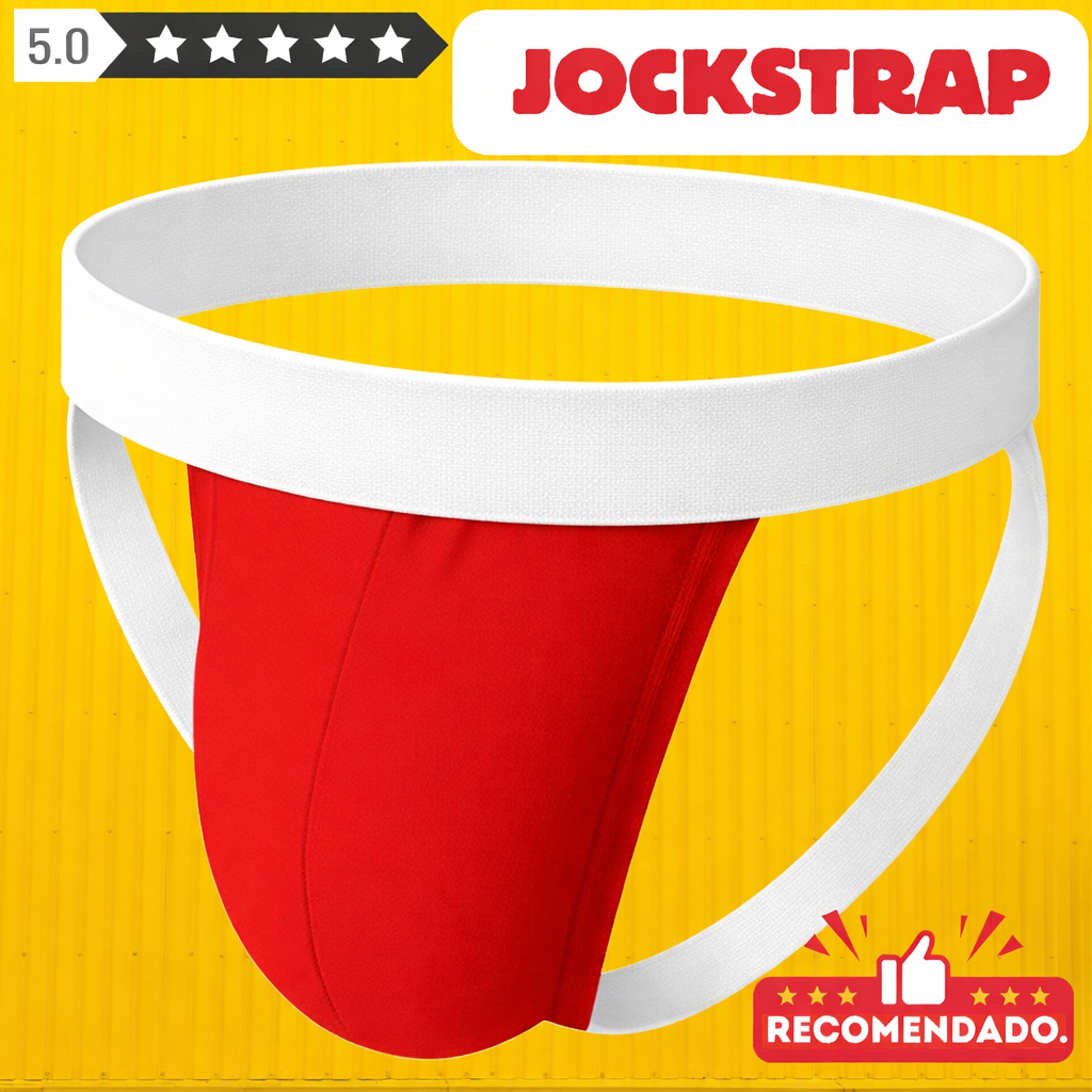 Cueca Jock Strap Jockstrap Vermelha P M G GG Tamanho