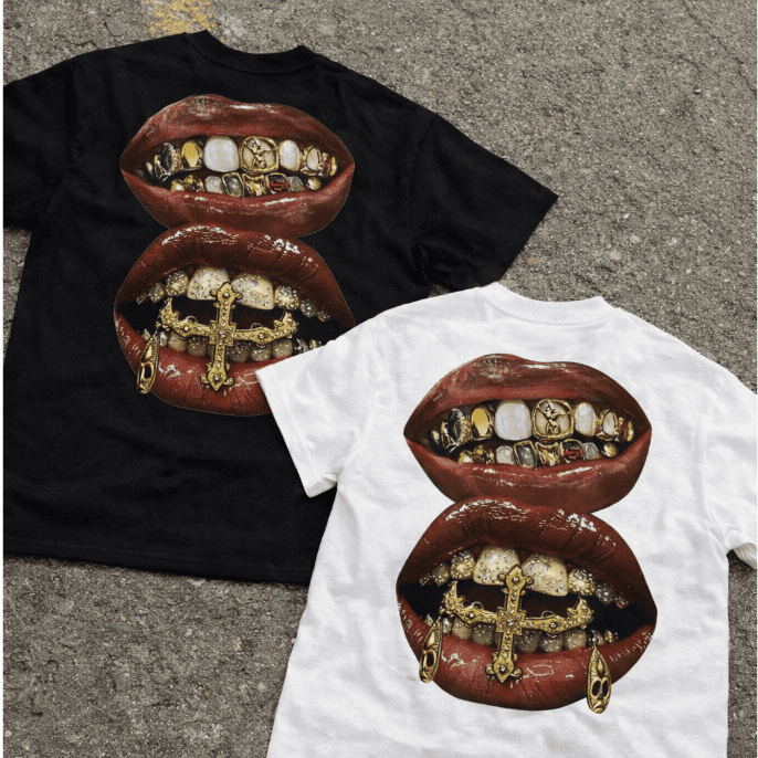 Camiseta/Camisa Streetwear Y2K Boca Trapper Grillz - Estilosa e Confortável