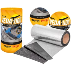 Fita Manta Asfáltica Adesiva Telhados Vedatudo Aluminizada Imperblock 30cm X 10m